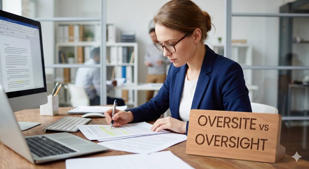 Oversite vs. Oversight: The Spelling Mistake You Didn’t Know You Were Making Oversite vs. Oversight