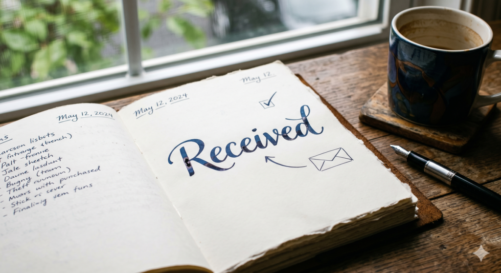 Abbreviation for Received